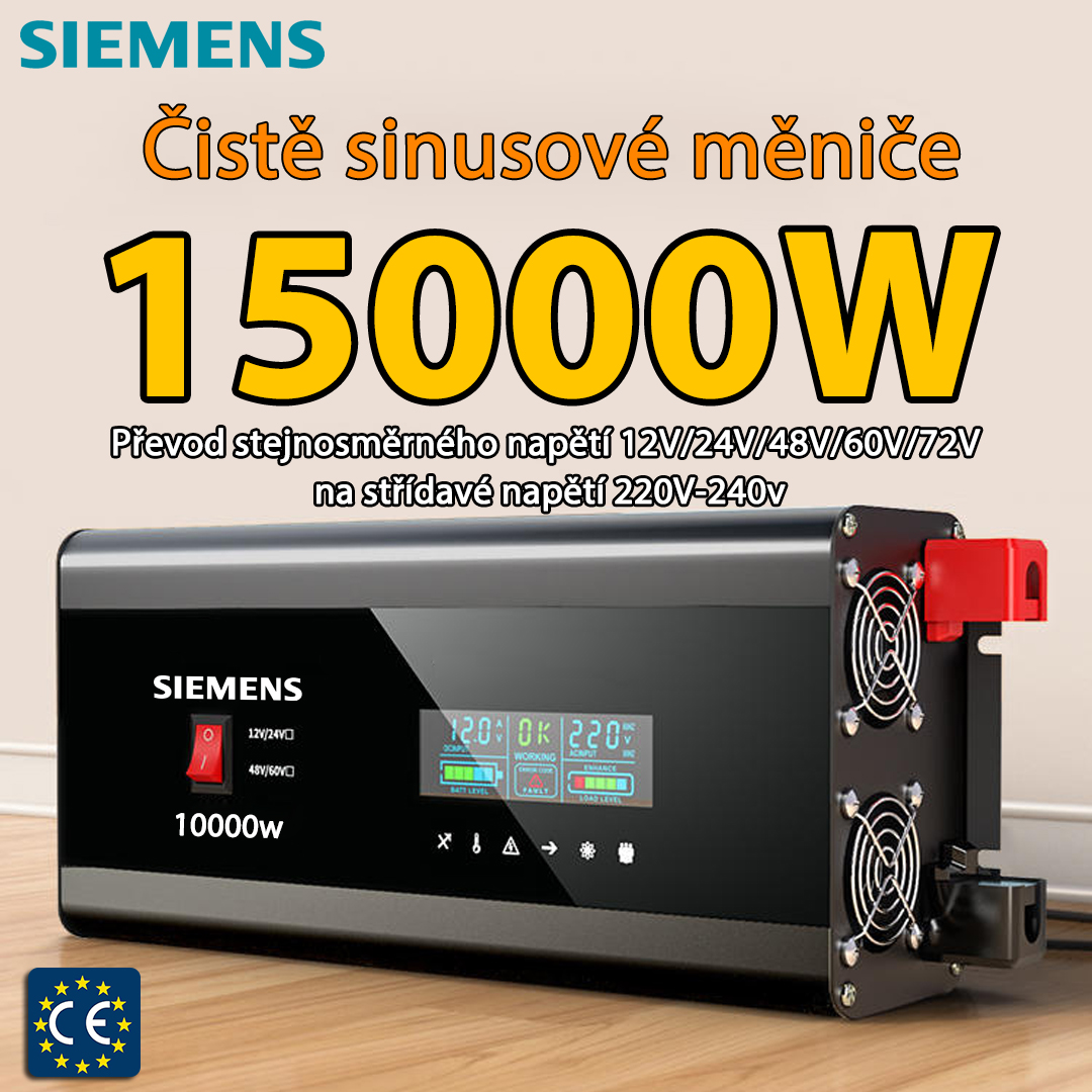 【SIEMENS】Čistý sinusový měnič15000w